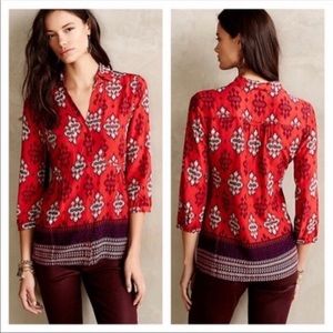 Anthropologie Maeve Top Size 10